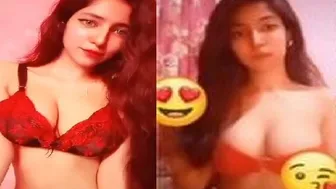 Desi GF Stripping Her Bra Revealing Her Perky Tits