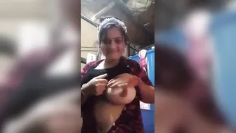 Village Milf Showing Off Her Milky Boobs In Our Private Sex Clip