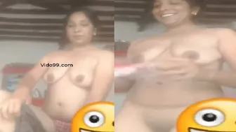 Village Wife Having Dirty Video Call Sex With Me From Her Bedroom