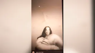 Curvy Aunty Stripping Topless Revealing Her Massive Natural Boobs