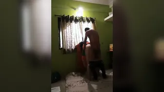 Big Ass Aunty Getting Fucked Standing Up In Homemade Video