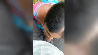 Married Bhabhi Giving Head Outdoors Caught On Mobile Video