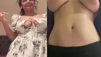 Busty It Girl Showing Off Her Topless Body For Her Boss