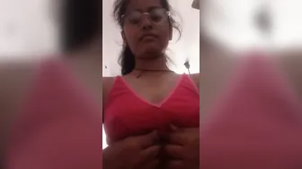 My Virgin Gf Showing Her Tits On Selfie Video For Me Only