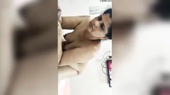 Nasty Aunty Jerking Him Off Naked Caught In Scandalous Clip