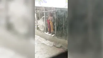 Desi Bhabhi Bathing Naked Outdoors Changing Caught On Camera