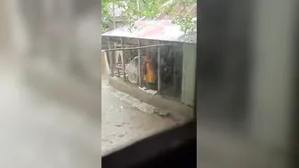 Desi Bhabhi Bathing Naked Outdoors Changing Caught On Camera