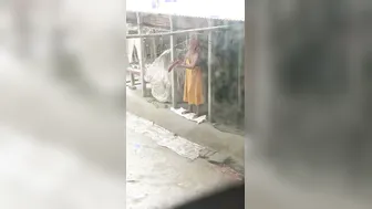 Desi Bhabhi Bathing Naked Outdoors Changing Caught On Camera