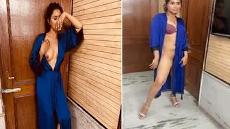 Indian Babe In Silk Nighty Exposing Her Pussy For Boyfriend