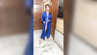 Indian Babe In Silk Nighty Exposing Her Pussy For Boyfriend