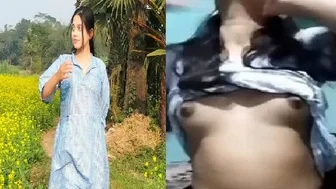 Cute GF Showing Her Perky Tits Just For Me On Call