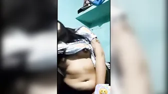 Cute GF Showing Her Perky Tits Just For Me On Call