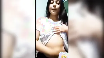Cute GF Showing Her Perky Tits Just For Me On Call