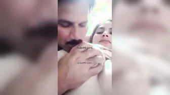 My Busty Wife Getting Her Boobs Sucked Hard By Me At Home