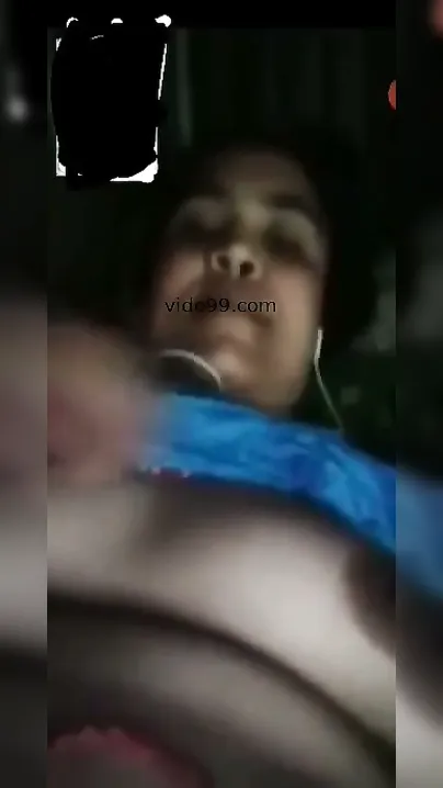 Village Wife Flashing Her Massive Tits During Video Chat