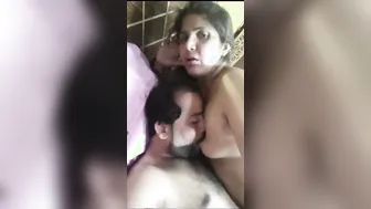 Mature Aunty Getting Tits Sucked And Pussy Pounded On Video