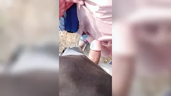 GF In Hijab Sucking Dick Secretly In Secluded Outdoor