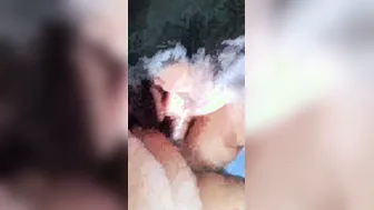 Chubby College GF Giving Her First Blowjob On Camera