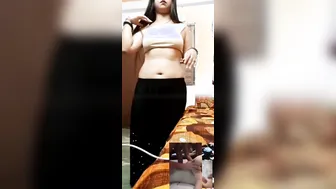 Naughty Desi Slut Fingering Herself During Late Night Video Call