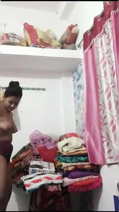 Married Bhabhi Slowly Stripping Out Of Her Saree Completely