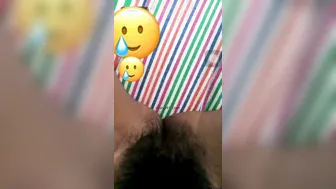 GF Spreading Her Hairy Pussy Wide Open On Video Call