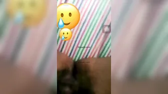 GF Spreading Her Hairy Pussy Wide Open On Video Call