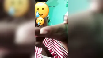 GF Spreading Her Hairy Pussy Wide Open On Video Call