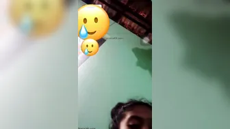 GF Spreading Her Hairy Pussy Wide Open On Video Call