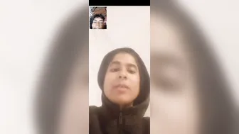 GF Flashing Her Perky Tits Live On Video Call Session