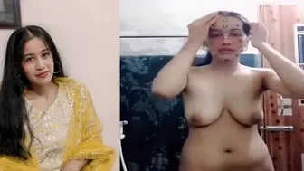Desi GF Recording Herself Naked Before Bathing Alone