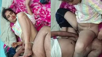 Married Bhabhi Getting Pounded Hard Missionary Style On Her Bed