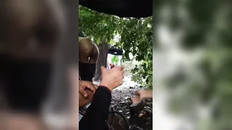 Paid Slut Getting Fucked Outdoors When Condom Breaks Hard