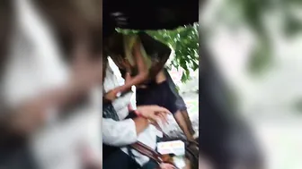 Paid Slut Getting Fucked Outdoors When Condom Breaks Hard