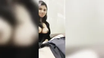Horny Gf Getting Her Tits Sucked Hard By Boyfriend At Home