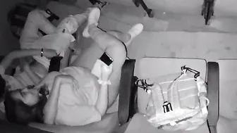 Naughty GF Stroking His Cock Secretly In Cinema Hall
