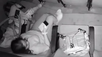 Naughty GF Stroking His Cock Secretly In Cinema Hall