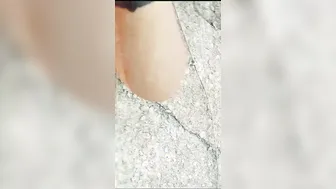 Taking My GF Outdoors Fucking Her Hairy Pussy Raw