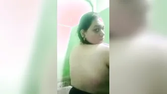 Plump GF Showing Off Her Big Natural Boobs On Camera