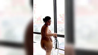 Young Indian Model Filming Herself Naked While Taking Shower