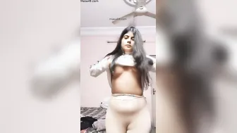 North Indian Babe Flaunting Her Hard Nipples Making Him Crazy