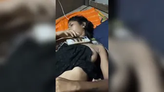 Shy GF Spreading Her Hairy Pussy For Boyfriend Dick