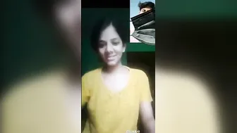 Desi GF Teasing Her Perky Tits On Late Night Video Call