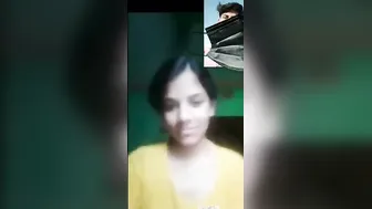 Desi GF Teasing Her Perky Tits On Late Night Video Call