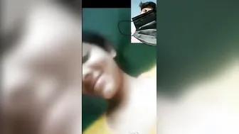 Desi GF Teasing Her Perky Tits On Late Night Video Call