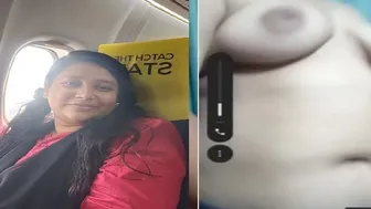 Hot News Anchor Flashing Her Boobs During Naughty Video Call