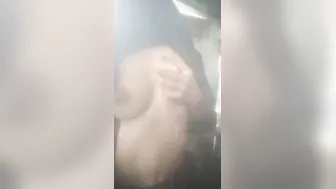 Young Bangla Girl Showing Her Perky Boobs In Bathroom Selfie