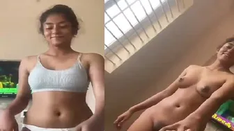 My Cute Gf Fingering Her Tight Pussy Moaning In Pleasure