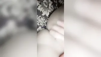 Fair Skinned Beauty Showing Off Her Big Boobs In Selfie Video