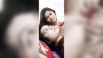 Two Naughty Babes Playing With Each Other Exposing Their Bodies