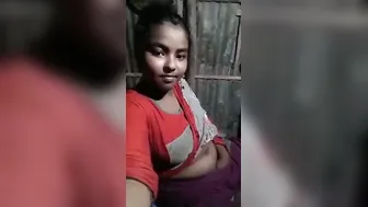 Bengali Village Slut Showing Off Her Perky Tits In Selfie Clip